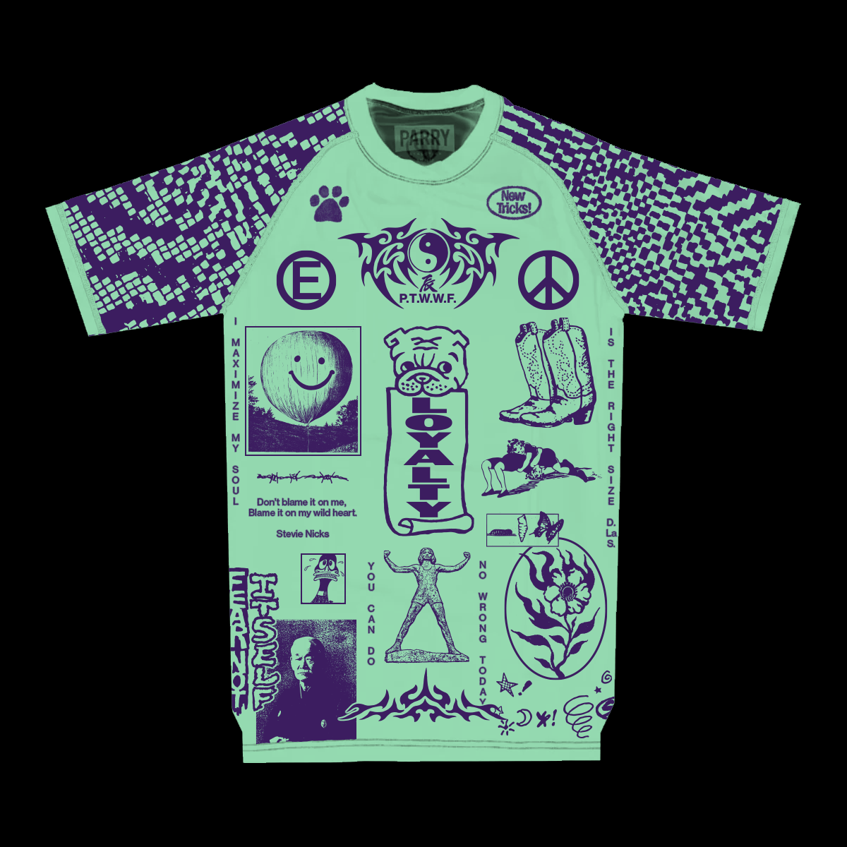 Issue 02: Recovery Vol. 01 Contributors Rashguard - Seafoam